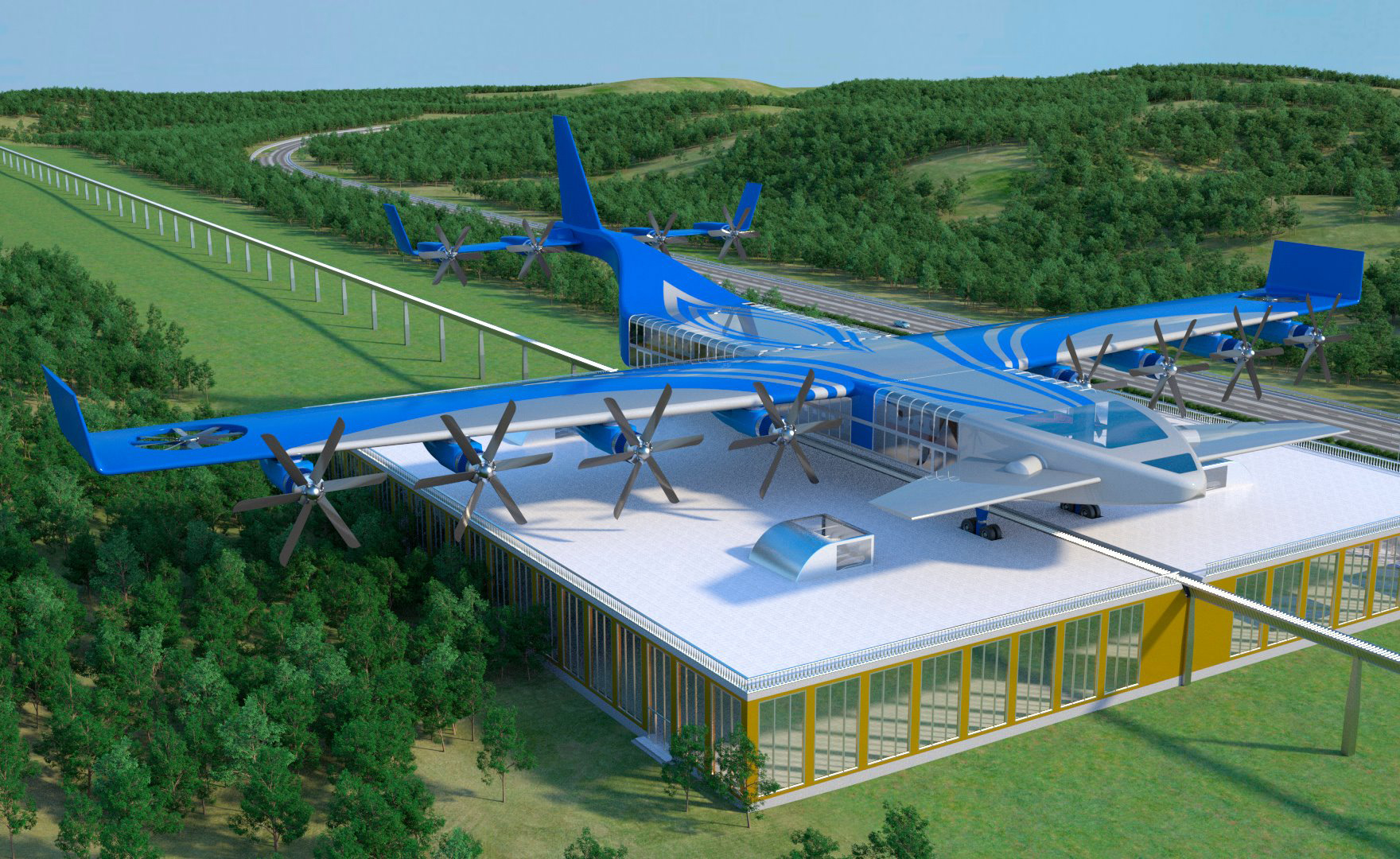 Dahir Insaat Azur Rail eVTOL aircraft Dahir Insaat Azur Rail eVTOL aircraft